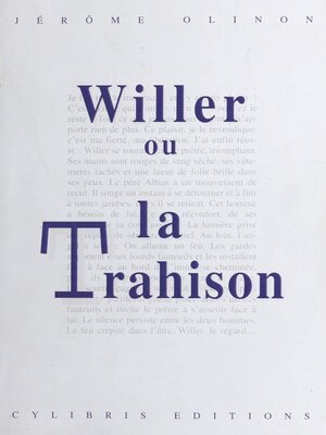 cover image of Willer ou La trahison
